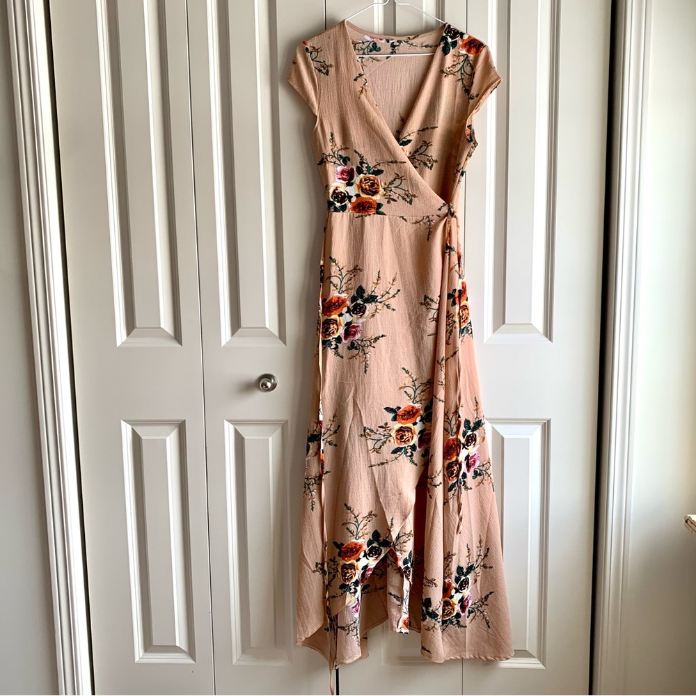 Floral Wrap Dress